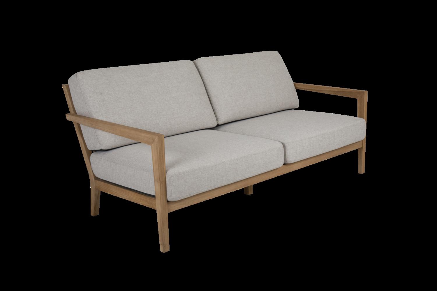 Brafab Populär Sofa Teak 2,5 mit Kissen